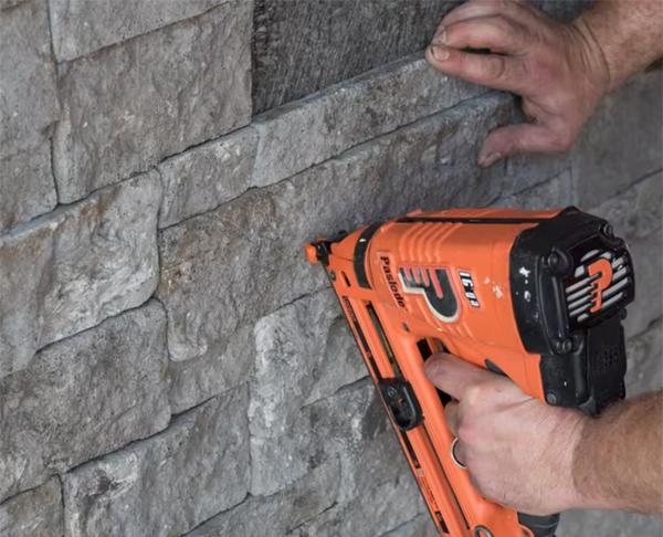 Applying Stone Veneer to Wall