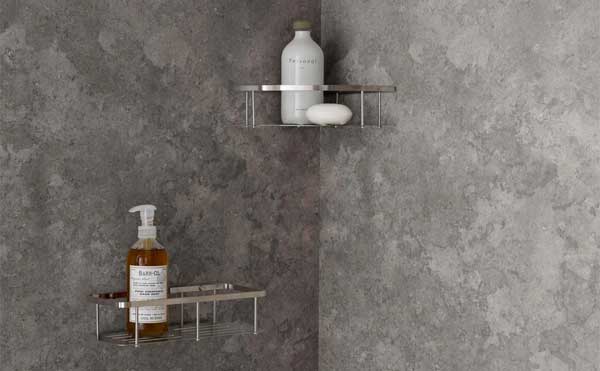 Close Up of Concrete Wall Texture in Shower