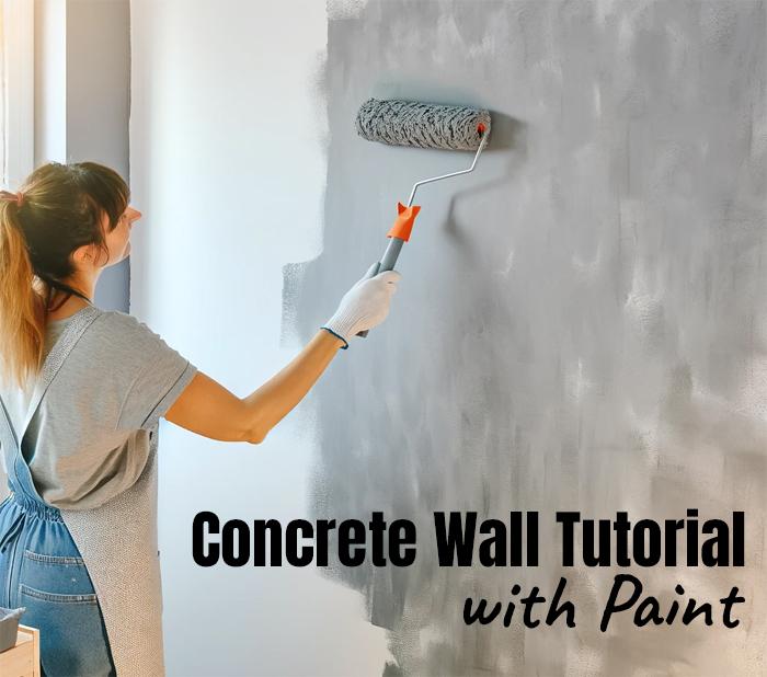 Tutorial How to Paint a Wall to Look Like Concrete