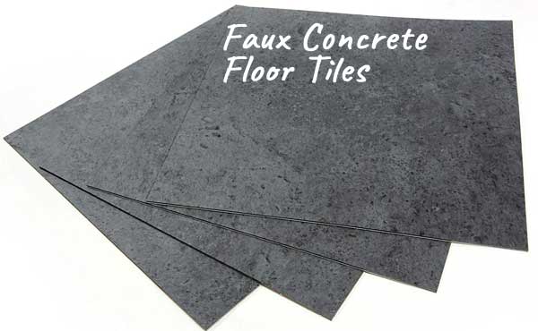 Faux Concrete Floor Tiles