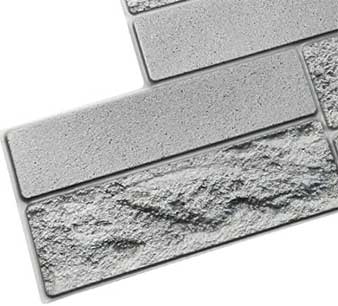 Faux Concrete Stone Texture on Faux Brick Panel