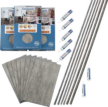 Palisade Shower Tile Kit - Faux Concrete DIY