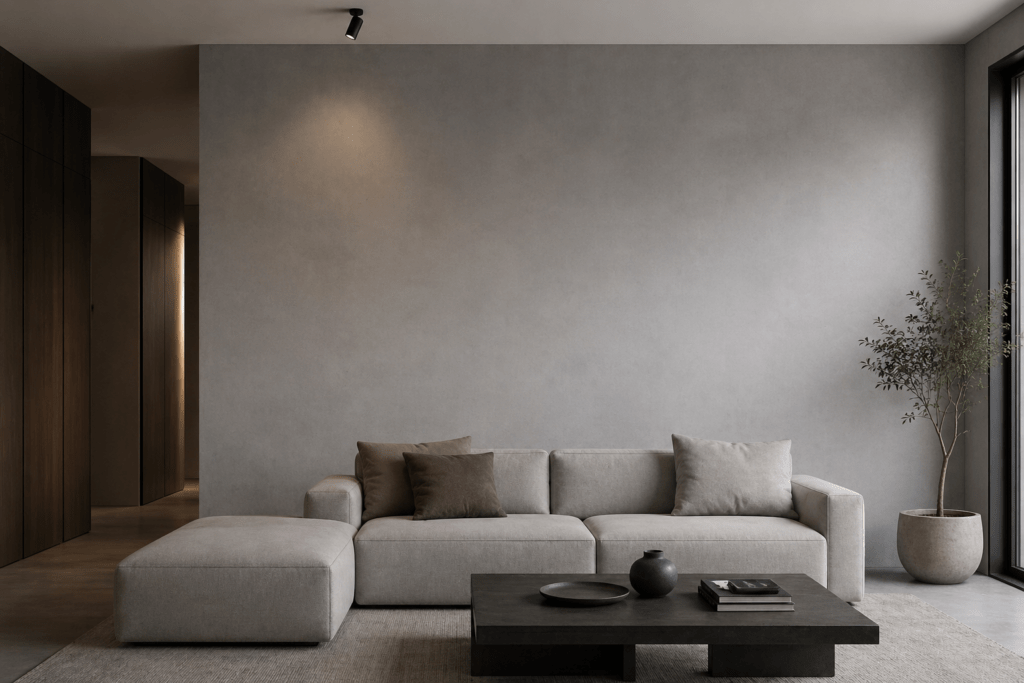 Smooth Professional Finish Concrete Effect Wall